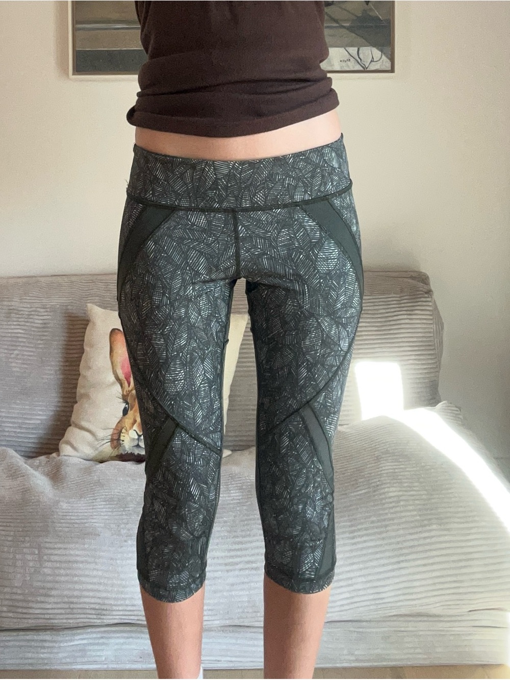 Capri LuluLemon Grey Leggings